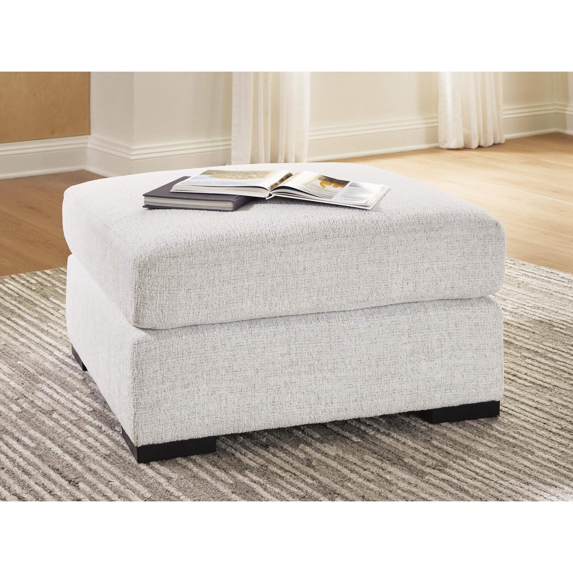 Signature Design by Ashley Kendrie Chalk Oversized Accent Ottoman