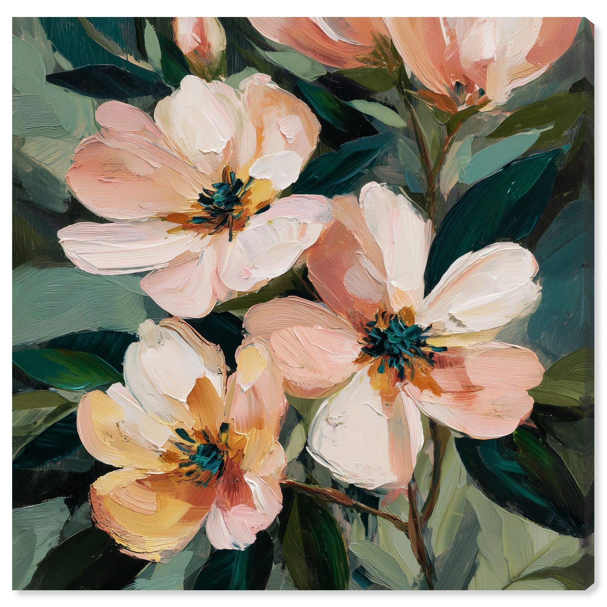 Blush Blooms III Floral Wall Decor Wrapped Canvas Print by Art Remedy