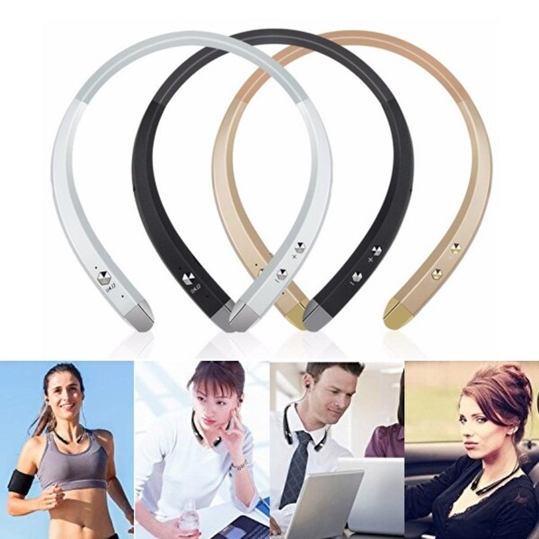 Shop Sonic Halo Bluetooth Neckband Headphones With Microphone - Overstock - 31175788