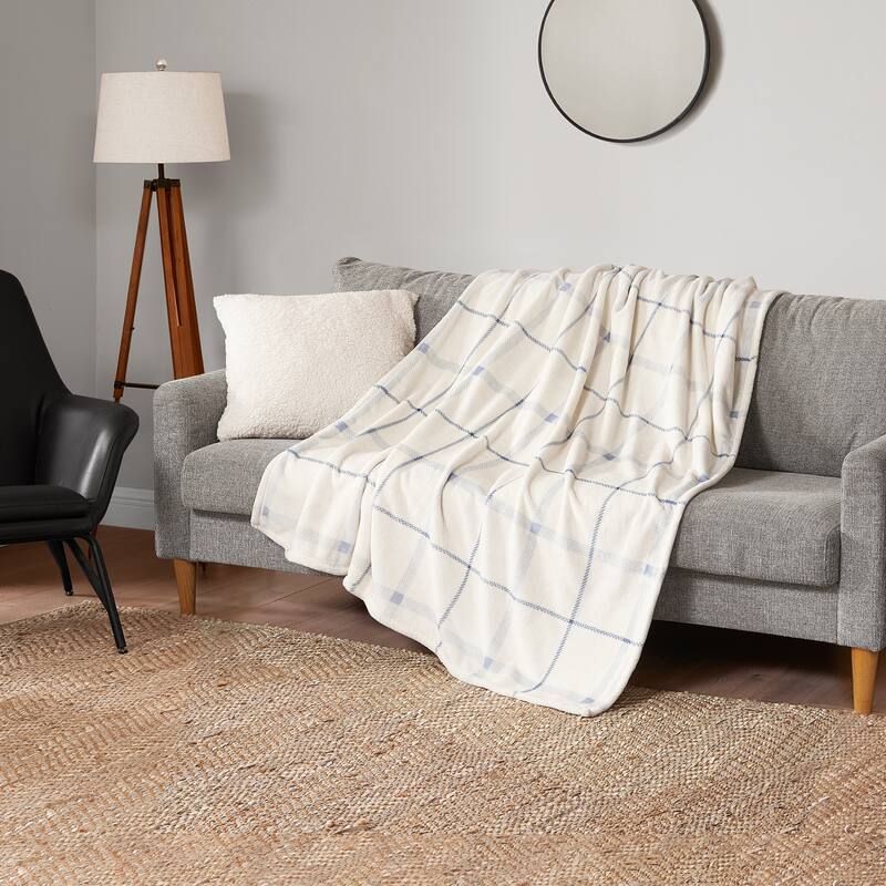 Lucky Brand Palmdale Throws Plush 50" x 70" Throw Blanket