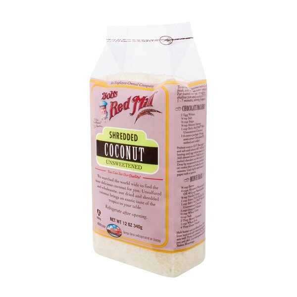 Bob's Red Mill Shredded Coconut (Unsweetened) - 12 oz - Case of 4