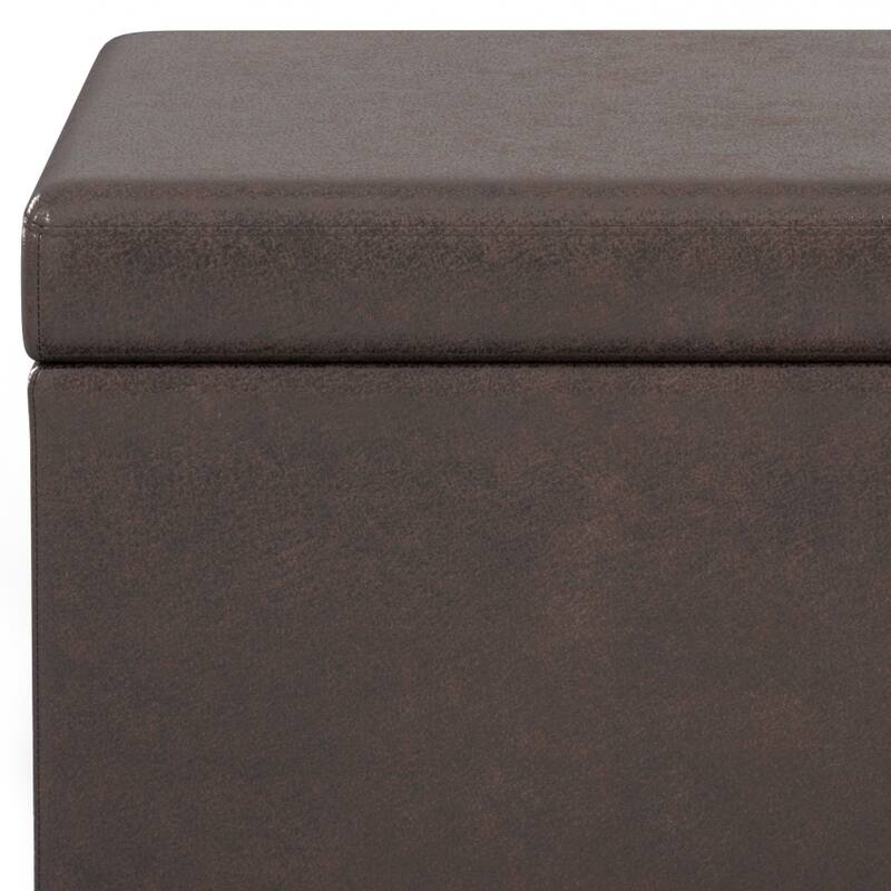 WYNDENHALL Franklin 54 inch Wide Contemporary Rectangle Storage Ottoman