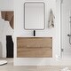 preview thumbnail 20 of 26, BNK 24/30/36 Inch Single Sink Bathroom Vanity with Soft Close Drawers 36"W x 18.2"D x 20.5"H  - Imitative Oak