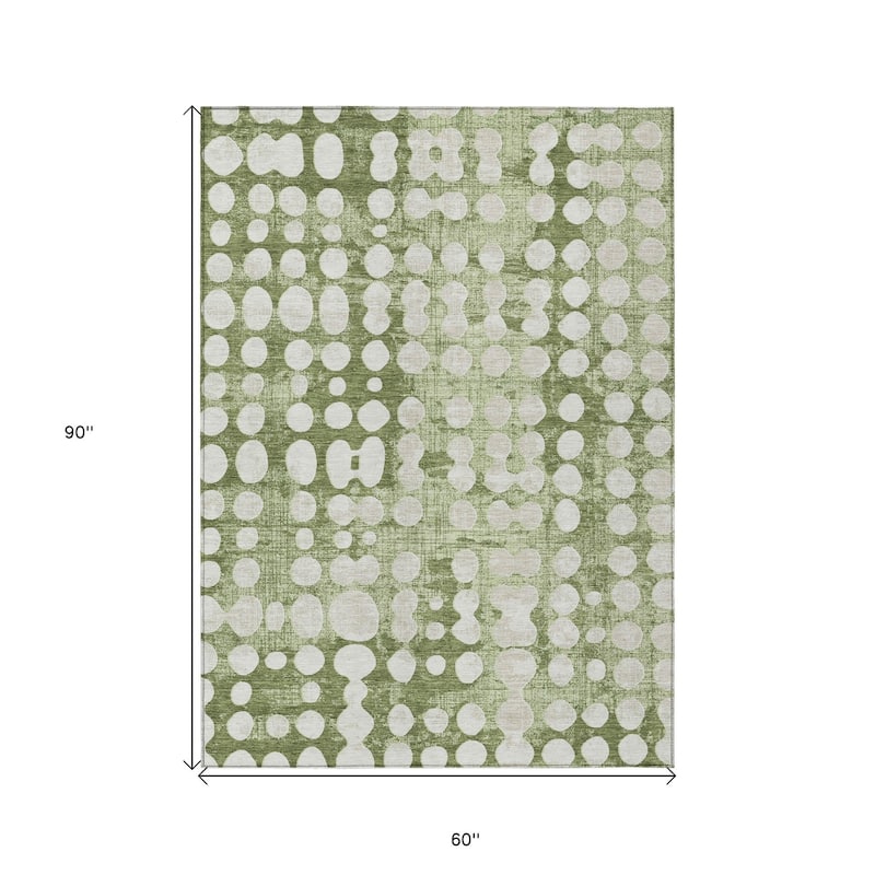 HomeRoots Abstract Transitional Rectangle Outdoor Rug