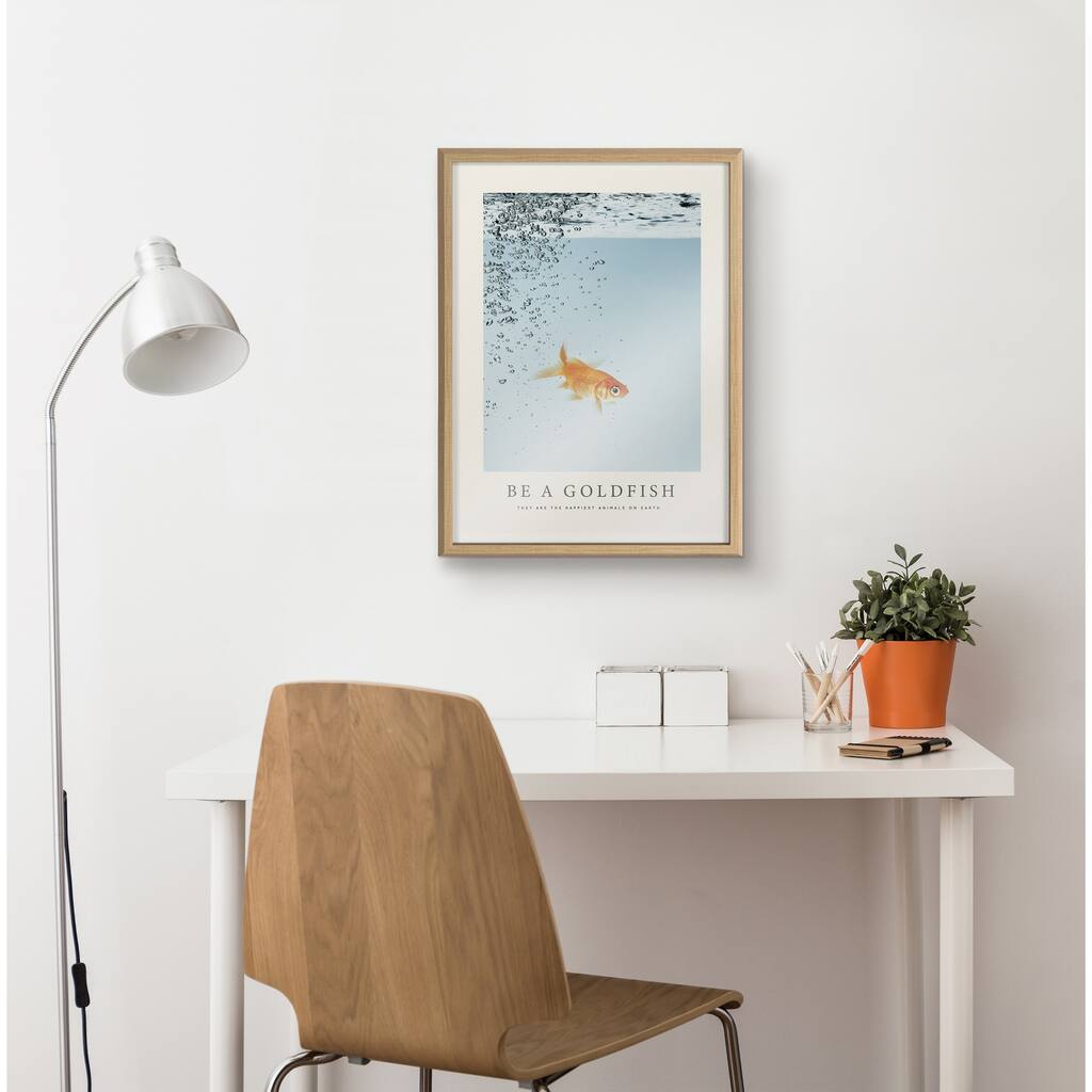 Kate and Laurel Blake Goldfish Glass by The Creative Bunch Studio