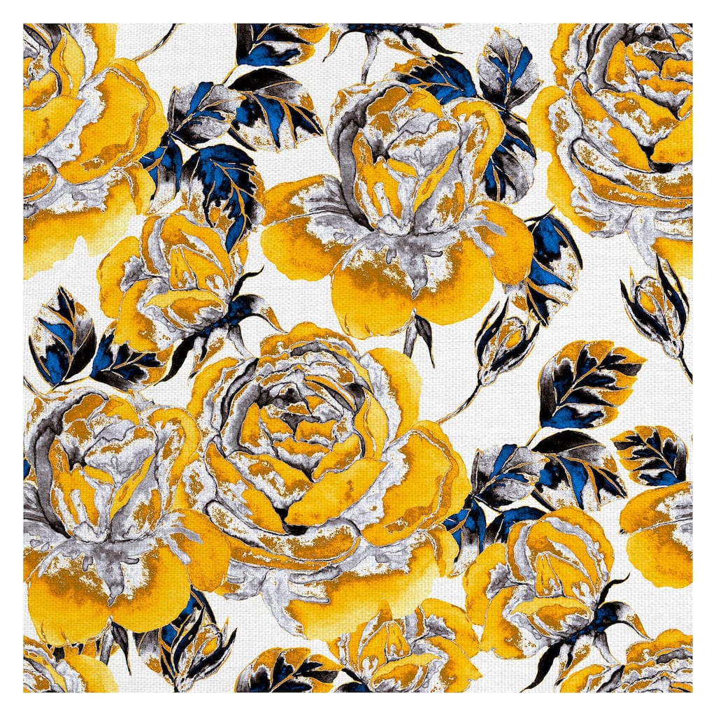Golden Garden by Belle Maison Canvas Art Print
