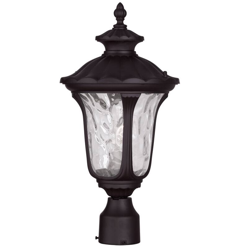 Livex Lighting Oxford 19" Tall Outdoor Single Head Post Light - Bronze