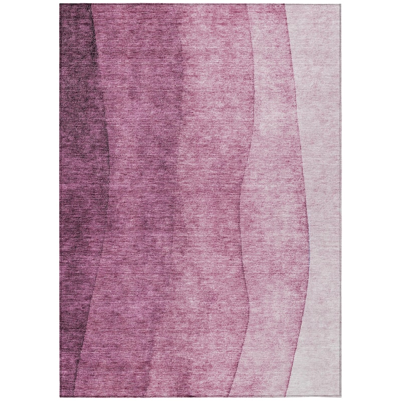Machine Washable Indoor/ Outdoor Chantille Contemporary Ombre Rug