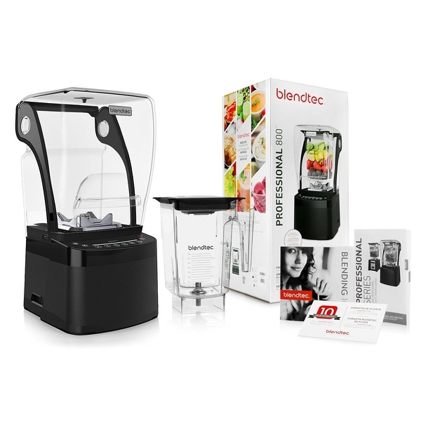 Blendtec Professional 800 Blender w/ BPA-Free WildSide Jar + Blending 101 Quick-Start Guide and Recipes + Owner's Manual + Guide