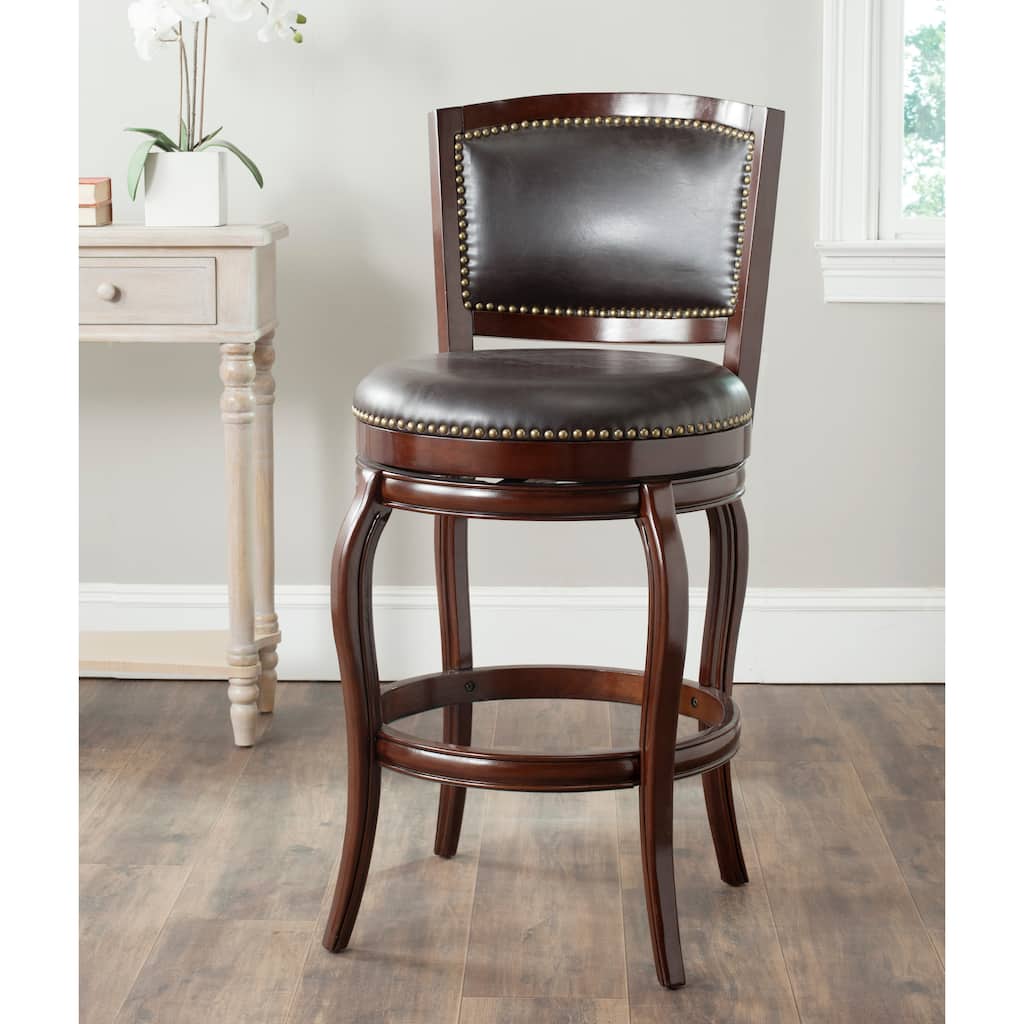 SAFAVIEH Mihoko Sierra Brown 29-inch Bar Stool - 24" x 25" x 45" - 24Wx25Dx45H