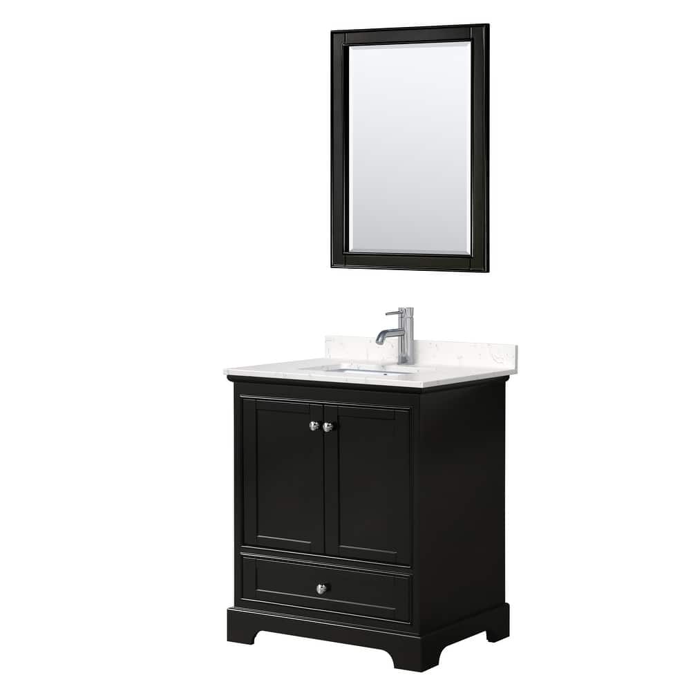 Wyndham Collection Deborah 30" Free Standing Single Basin Vanity Set