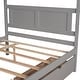 preview thumbnail 15 of 16, Full Size Canopy Platform Bed with Two Drawers - Modern Design, Storage Drawers, Suitable for Curtains