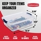 preview thumbnail 52 of 76, Rubbermaid Cleverstore 30 Quart Plastic Storage Tote Container with Lid (6 Pack)