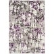 preview thumbnail 51 of 84, SAFAVIEH Skyler Roumpini Modern Abstract Rug 5'1" x 7'6" - Grey/Purple - Rectangle