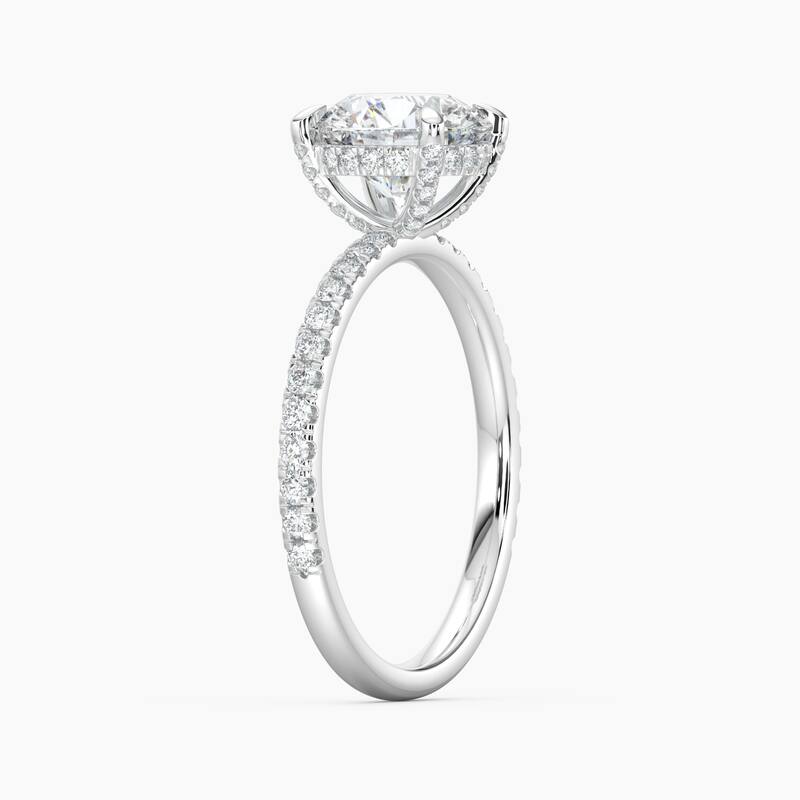 Auriya 14k Gold Lab Grown Round Diamond Luxe Hidden Halo Engagement Ring 1.00 to 5.00 ct. tw. (F-G, VS)