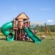 preview thumbnail 3 of 12, Backyard Discovery Cedar Cove Cedar Wood Swing Set, Slides, Clubhouse - 18'4" x 15'3"