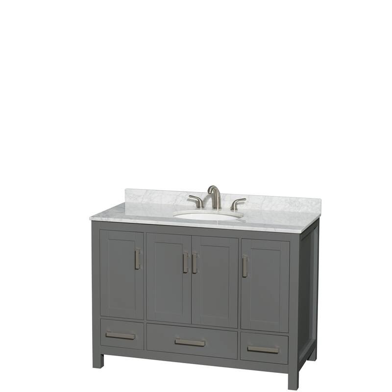 Wyndham Collection Sheffield Single Vanity Set