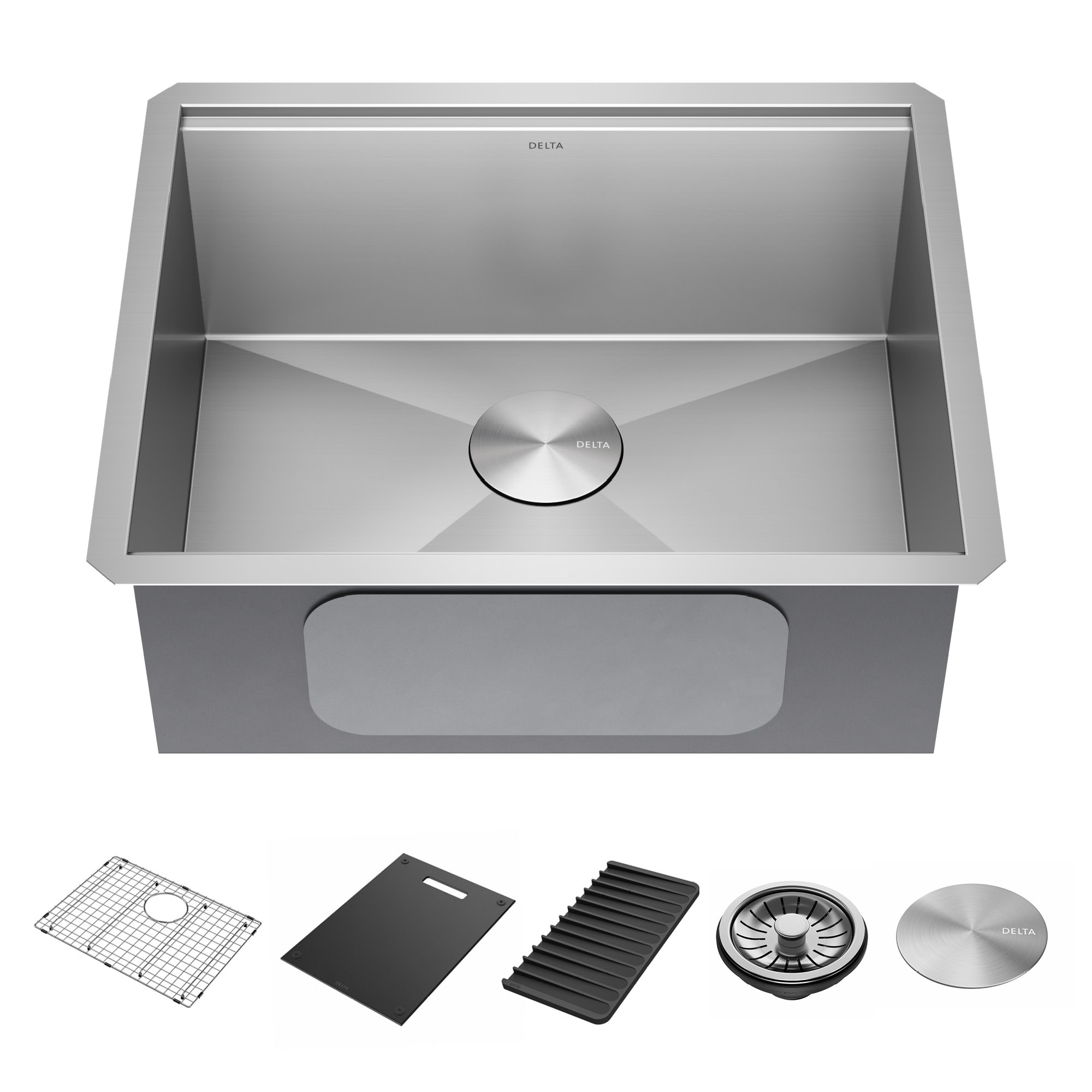 Delta 95B9031-23S Rivet 23” Workstation Kitchen Sink Undermount 16