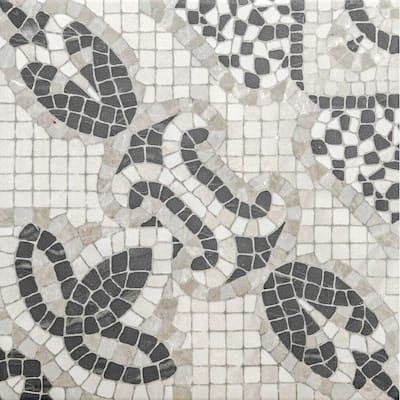 Roman Road 8x8 Matte Porcelain Encaustic Tile - Floor & Wall