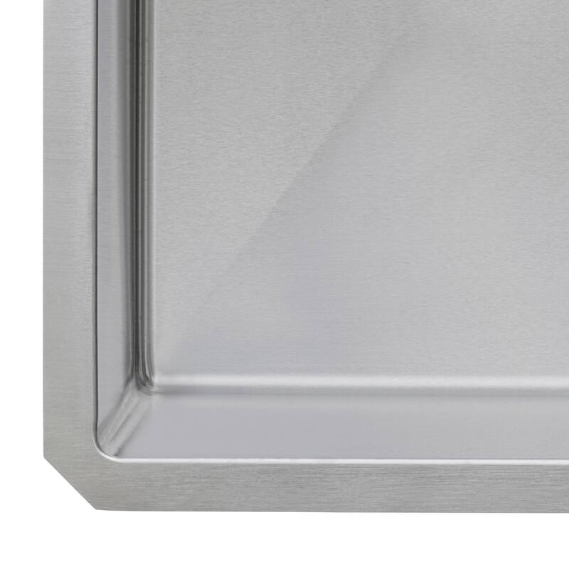 Ruvati 18 inch Undermount Bar Prep 16 Gauge Kitchen Sink Round Corners Stainless Steel Single Bowl - 18 x 18 - 18 x 18