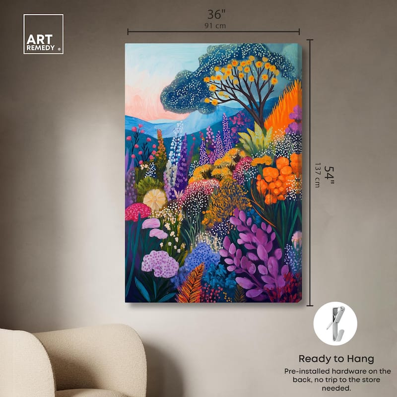 Solara's Bloom Canvas by Art Remedy, Gallery Wrapped