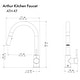 preview thumbnail 15 of 16, ZLINE Arthur Kitchen Faucet