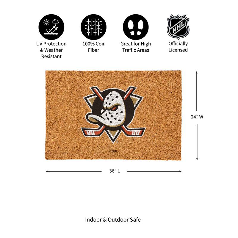 Anaheim Ducks Full Color Indoor/Outdoor Coir Mat