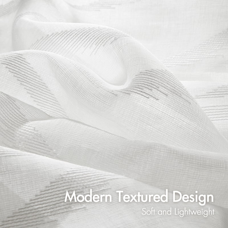 Madison Park Candice Sheer Shower Curtain
