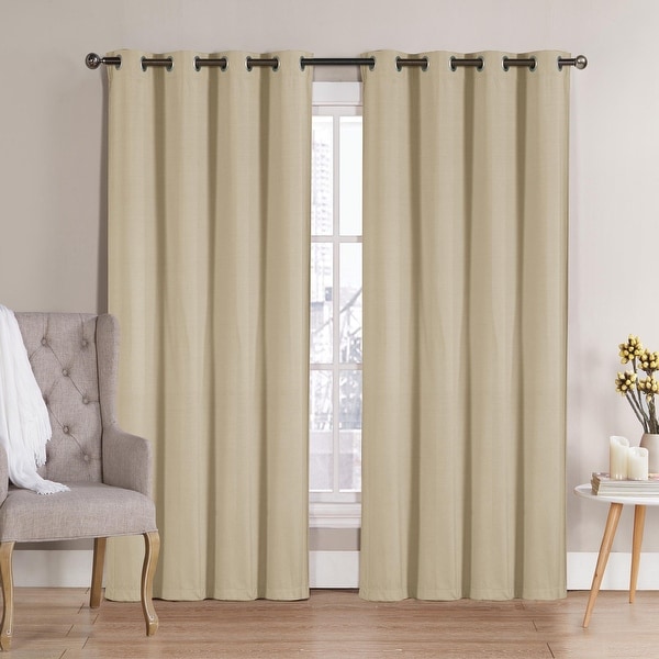 Nathan Solid Room Darkening Window Curtain Panels 63" 84" 90" Multiple Colors. Opens flyout.