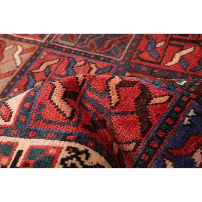 ECARPETGALLERY Hand-knotted Kayseri Vintage Red Wool Rug - 4'4 x 9'1