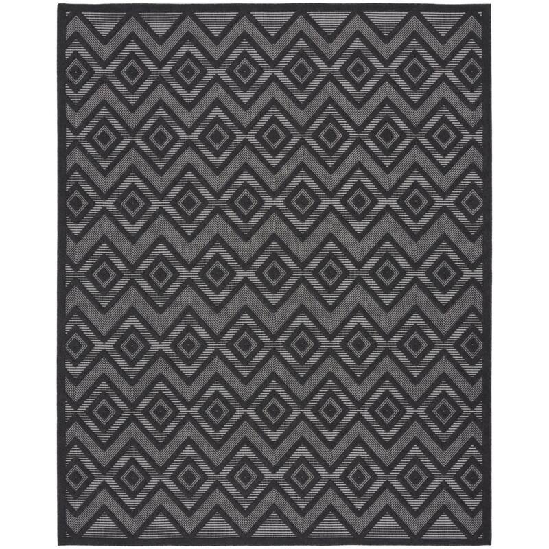 HomeRoots Contemporary Rectangle Outdoor Rug - 9' X 12'