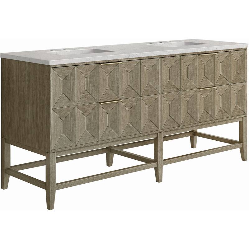 James Martin Vanities D100-V72-FEJP Emmeline 72" Free Standing Double