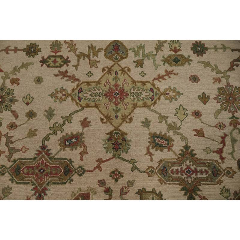 Hand Knotted Oriental 100% Wool Carpet Traditional Pink Sumak Area Rug - 10' 2'' X 8' 0''