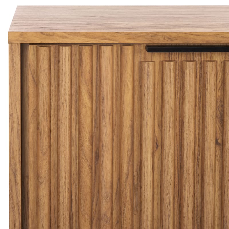 SAFAVIEH Lylia 4-Door Entertainment Media Stand (Fits up to 65" Flatscreen TV) - 60.8 in. x 17.7 in. x 24.6 in.