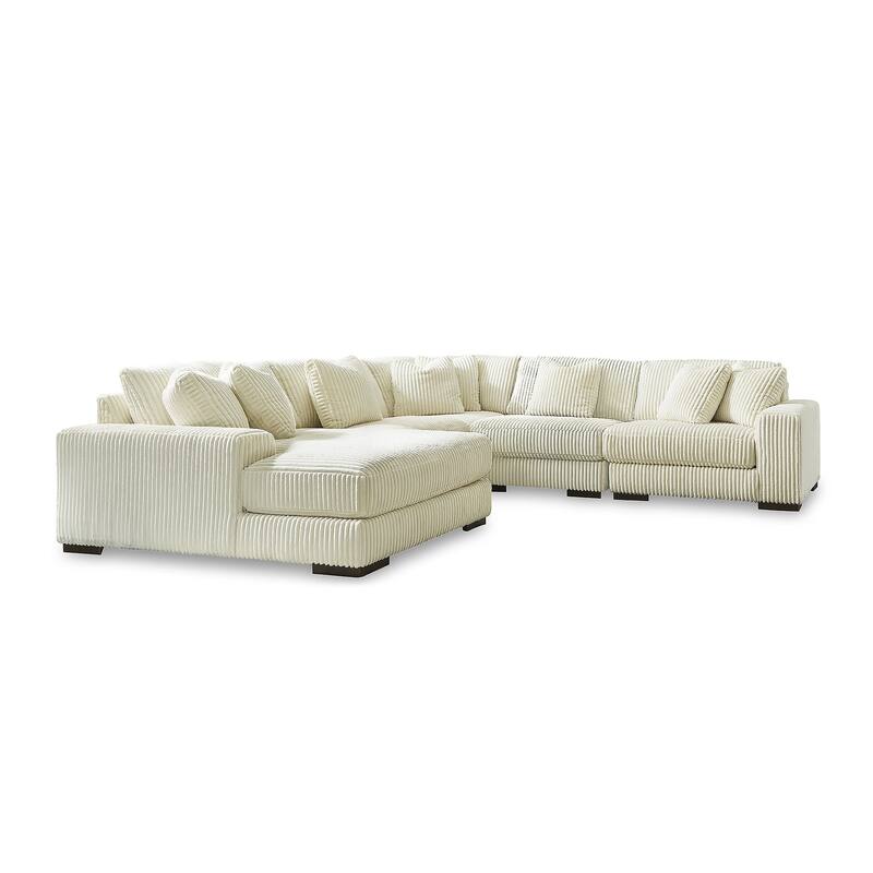 Signature Design by Ashley Lindyn 5-Piece Sectional with Chaise - 133"W x 133"D x 38"H