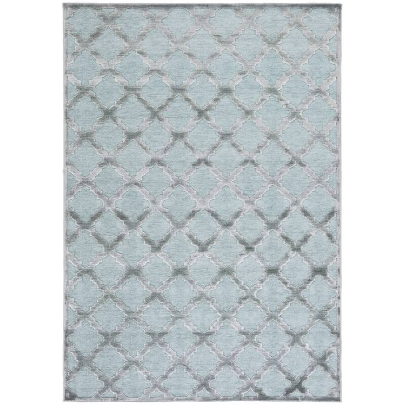 SAFAVIEH Paradise Hannelotte Modern Viscose Rug - 2'7" x 4' - Grey/Spruce