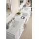 preview thumbnail 12 of 11, James Martin Vanities De Soto 94" Double Vanity Set with Makeup Table, Bright White
