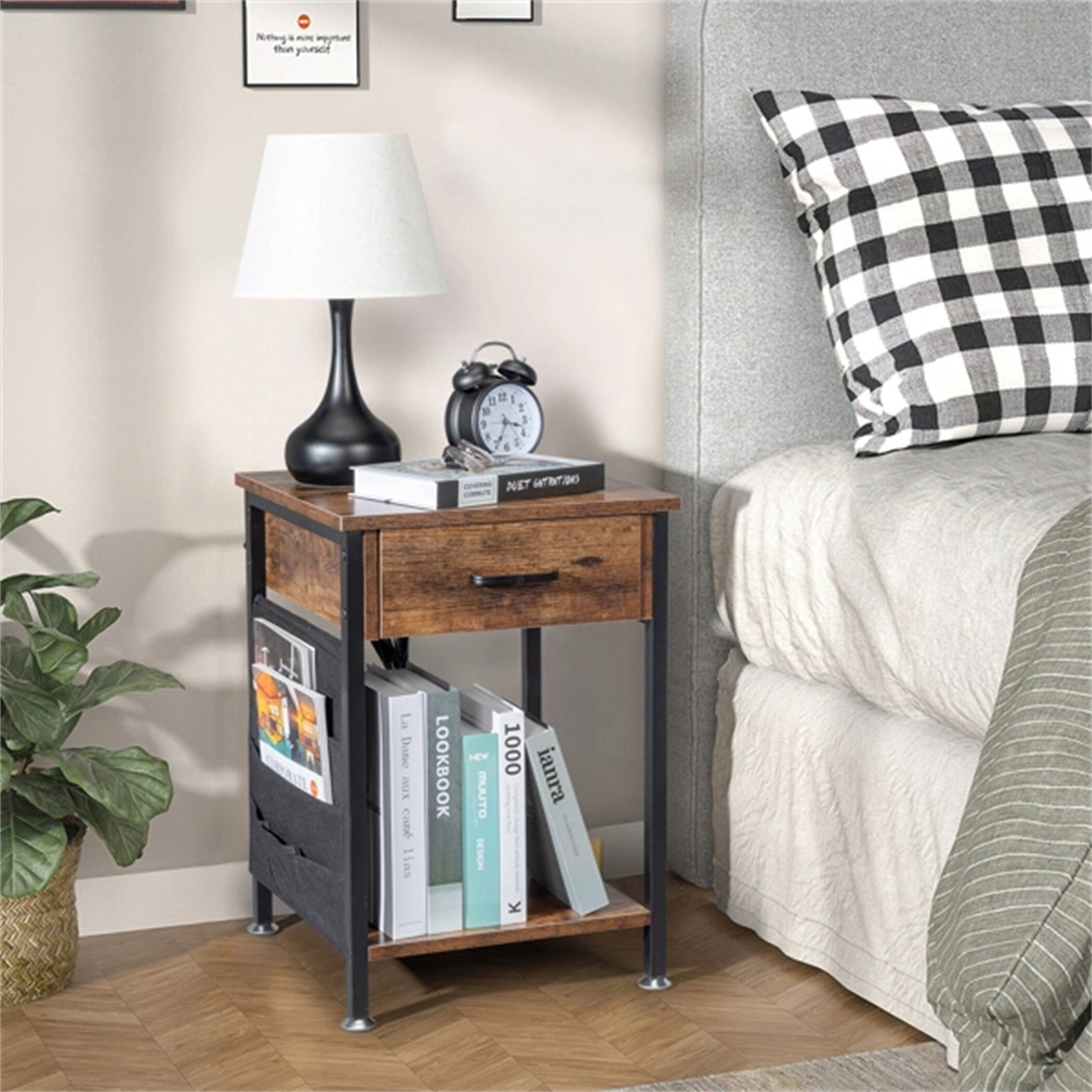 Bedside cabinets hot sale with usb