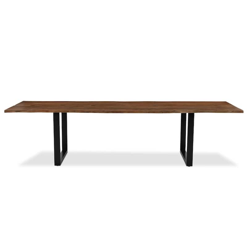 Timbergirl Live Edge Dining Table in Dark Acacia