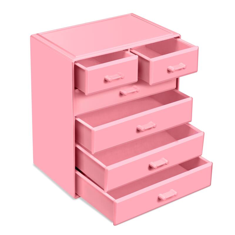 Sorbus Large Acrylic Makeup Organizer and Jewelry Storage Case - 9.50" L x 6.25" W x 11.25" H