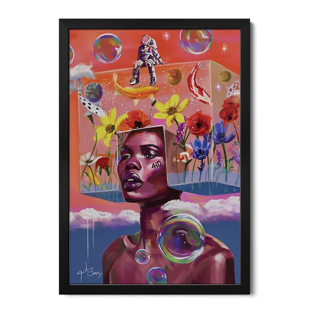 Frame Of Mind Premium Framed Poster by Eben Nwaokpani