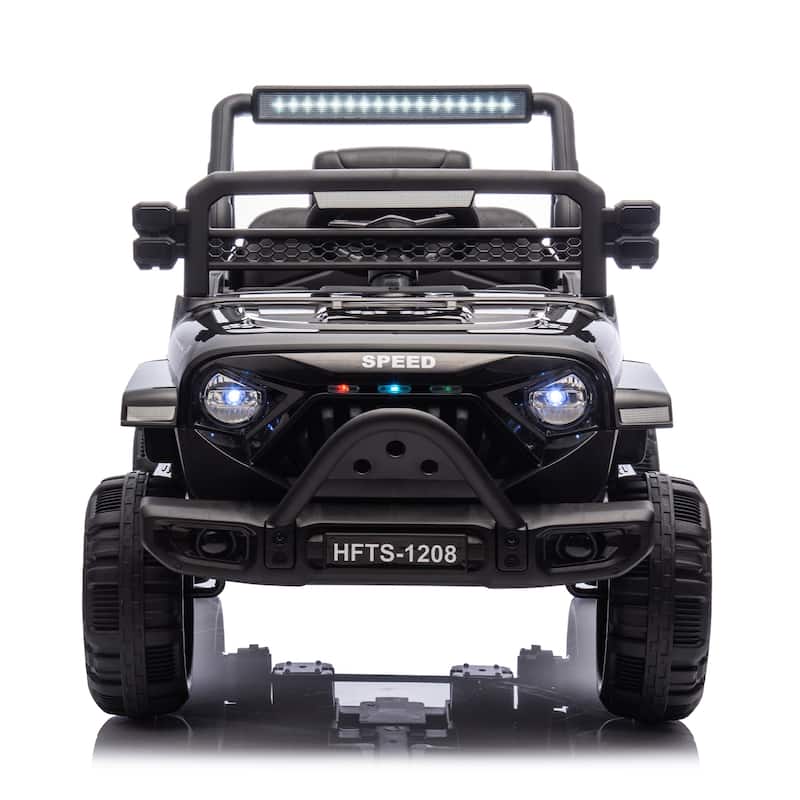 Kids Electric Car Ride on Car Black Electric Vehicle Off-Road Toy Car