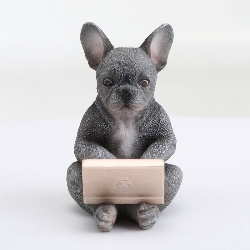 2.95 inches Height Polyresin French Bulldog Chat Room Menace Multicolor Finish Figurine