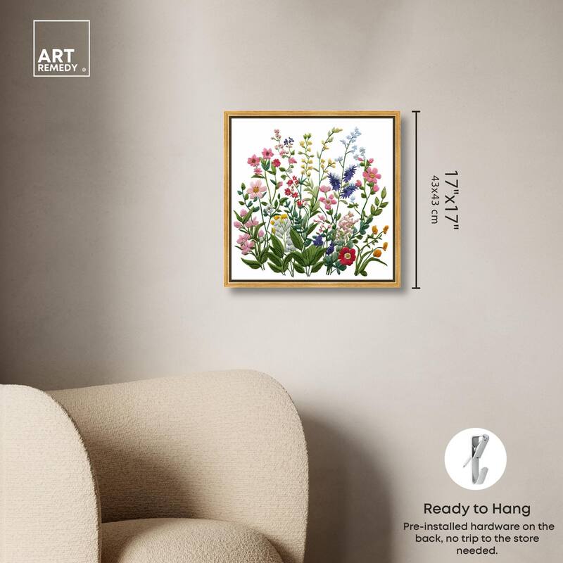 Wildflower Patch II Canvas by Art Remedy
