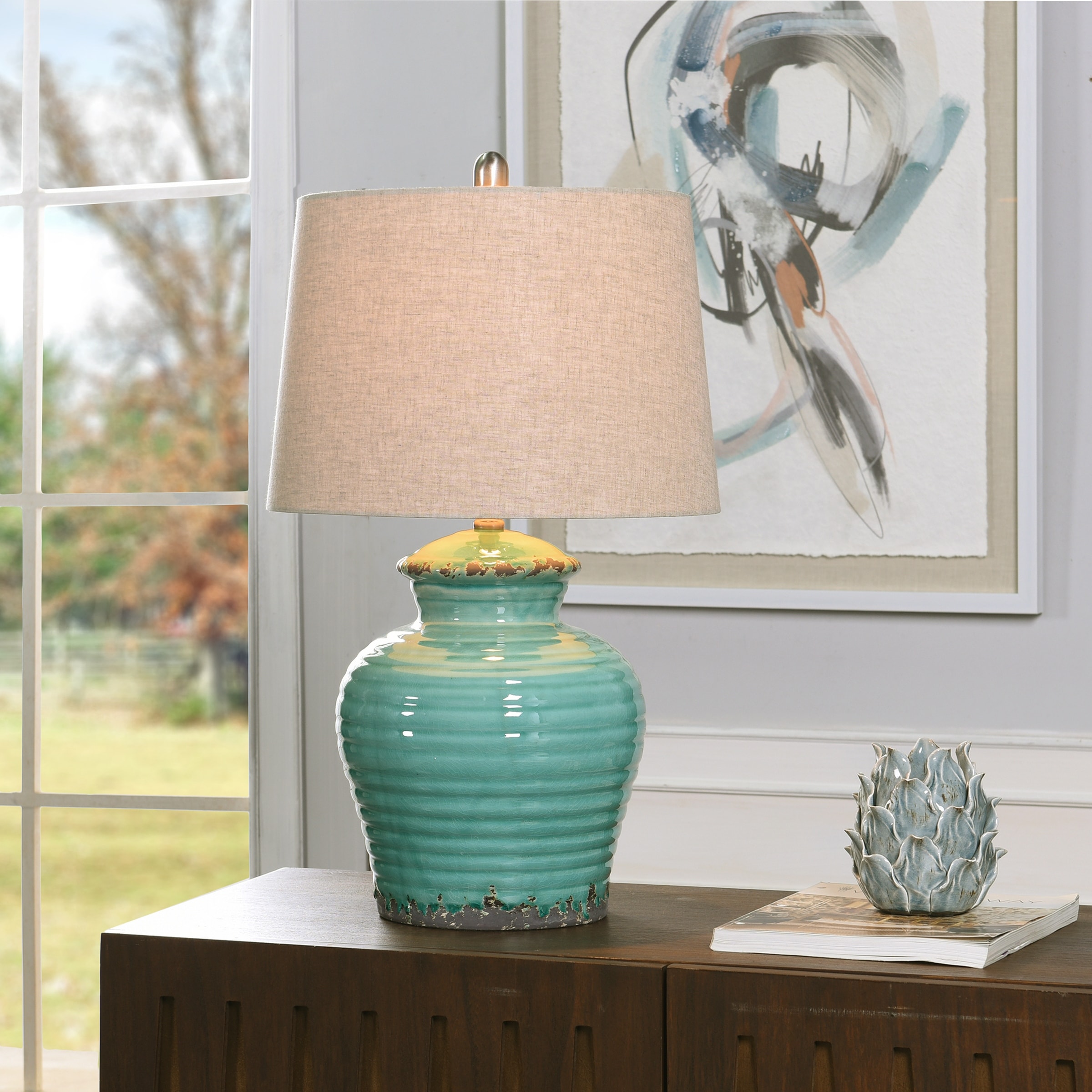 Ceramic jug table cheap lamp