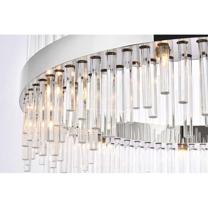 Indigo Home 36 inch round crystal pendant