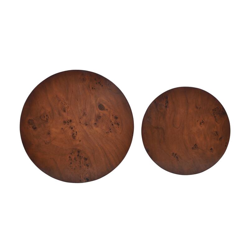 Christopher Knight Home - Mollet Modern 2-Piece Nesting Side End Table Set with Cylindrical Silhouette, Versatile Indoor Use