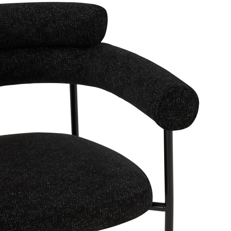 SAFAVIEH Couture Frouwe Curved Back Dining Chair (Fully Assembled) - 26Wx21Dx30H
