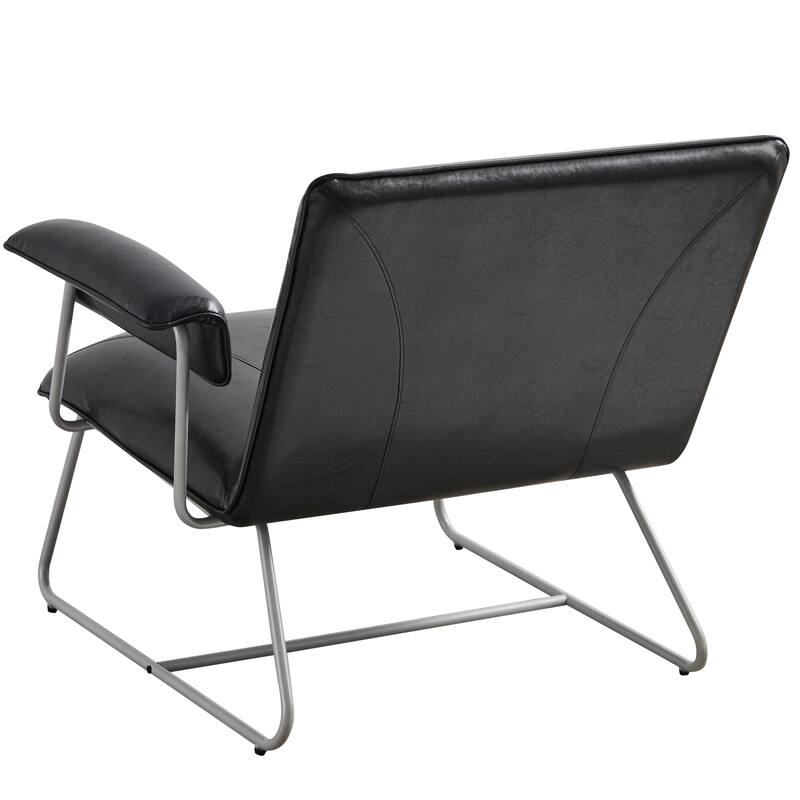 Corvus Deborah Bonded Leather Lounge Arm Chair