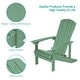 preview thumbnail 55 of 76, Bonosuki Outdoor HIPS Weather-Resistant Plastic Adirondack Chairs